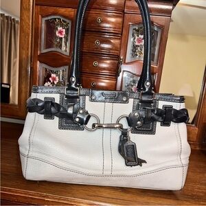 Coach Black and White Shoulder Bag